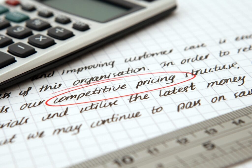 Digital Strategy competitive pricing