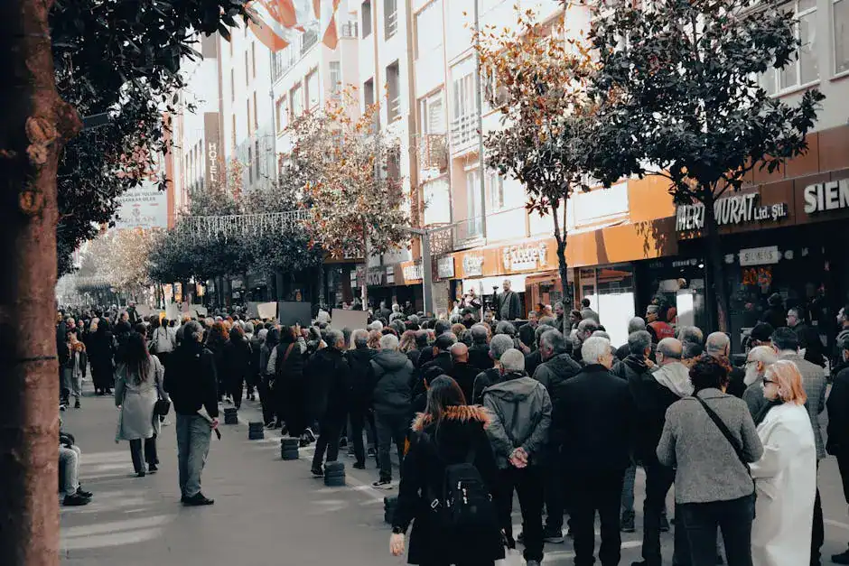 Crowd on a street
