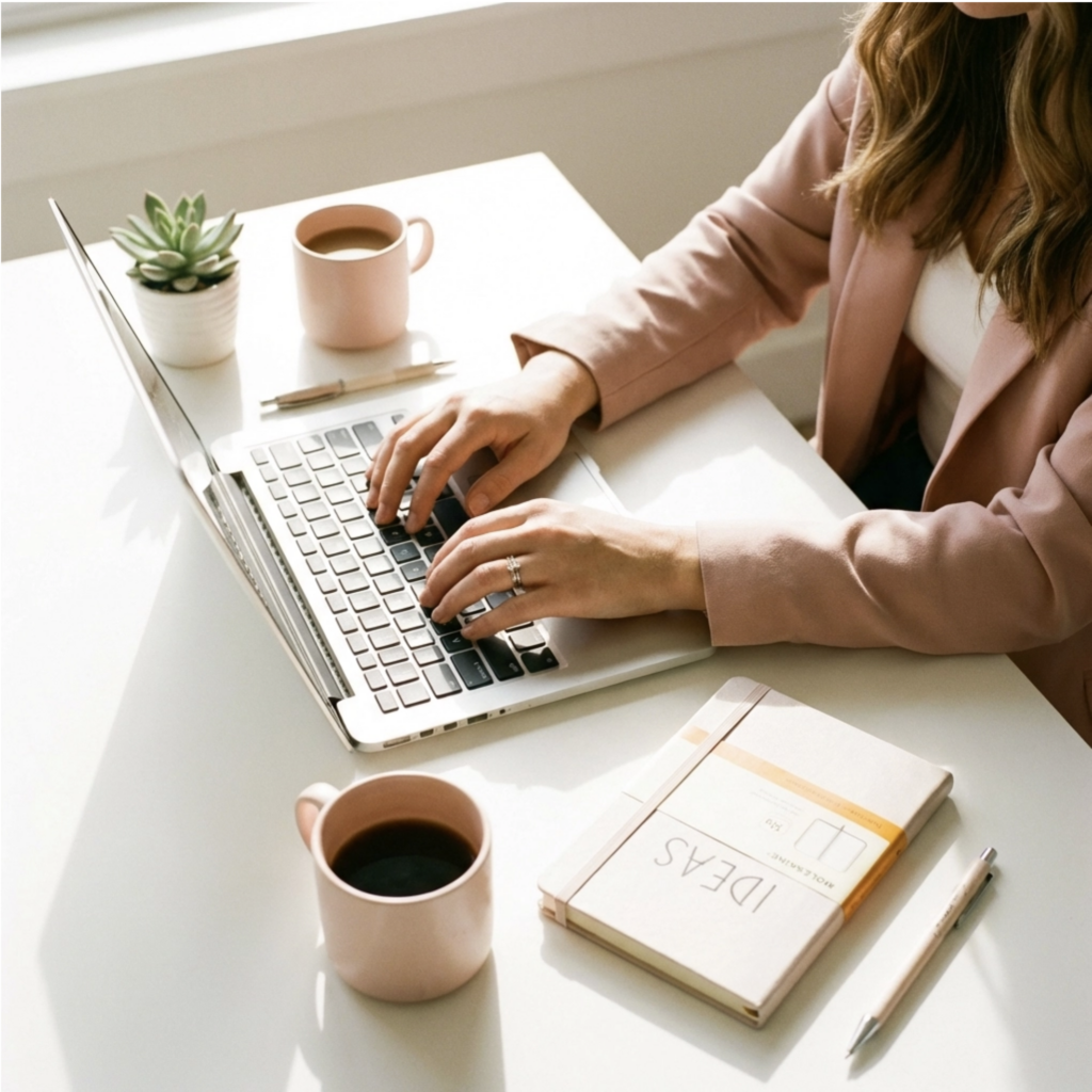 Woman at the computer